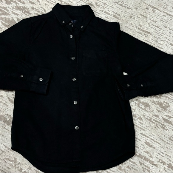 BLACK BUTTON DOWN SHIRT. 👔 M(7/8) - Picture 6 of 9
